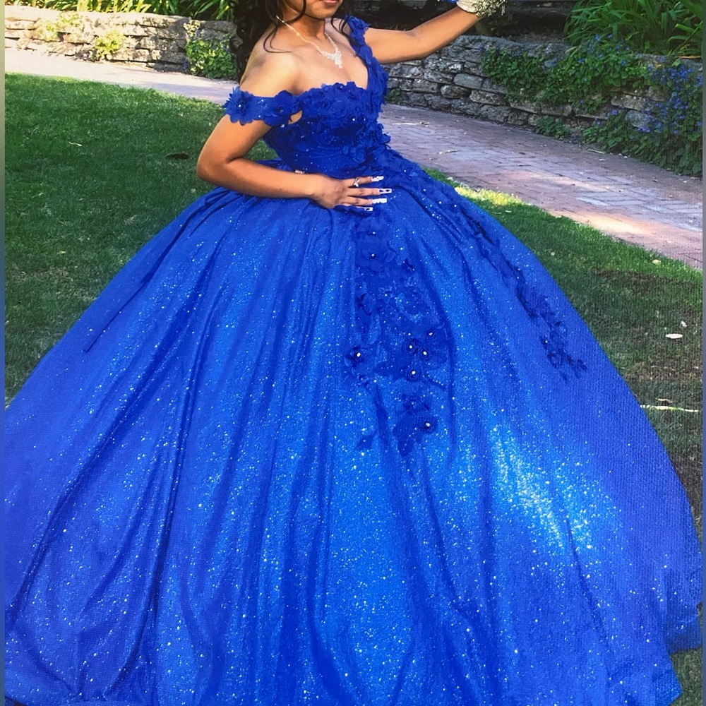 Size small corset royal blue dress